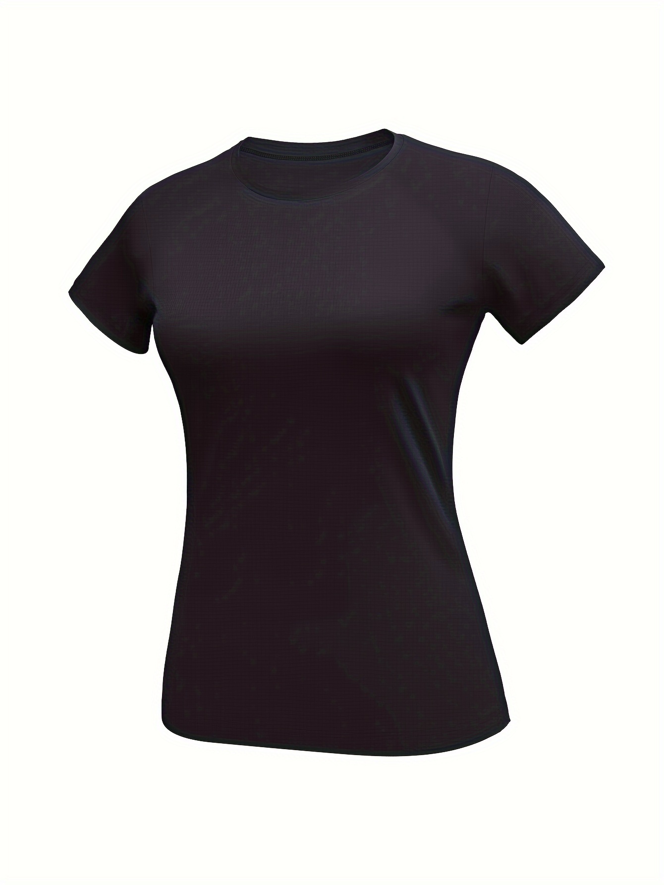 Camiseta de mujer con cuello redondo, camiseta corta con cuello cruzado,  manga corta, deporte para yoga, fitness, camiseta para correr - Temu