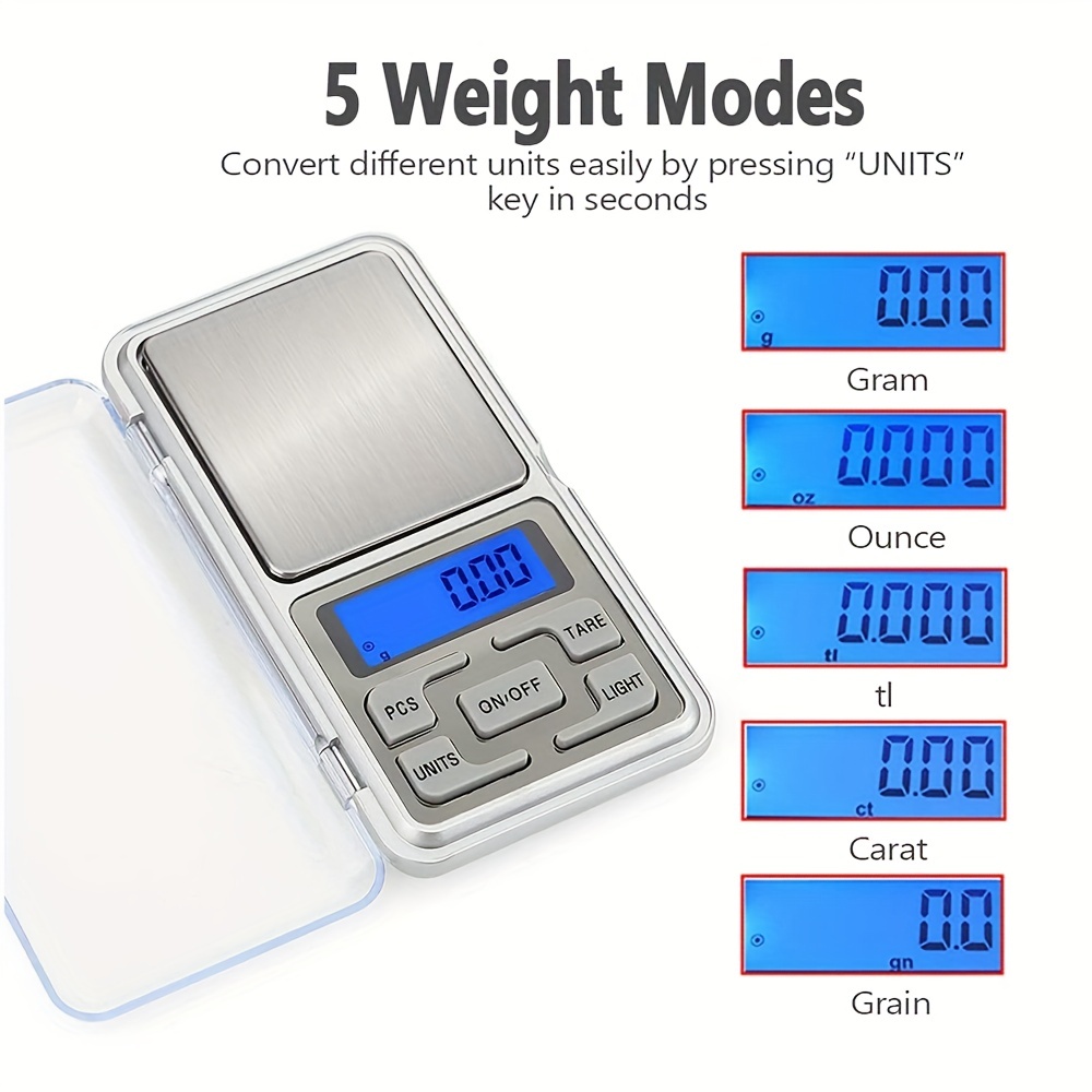 100g x 0.01g Digital Scale Ultra Mini Precision Gram Grain Pocket Scale  Portable Jewelry Scale