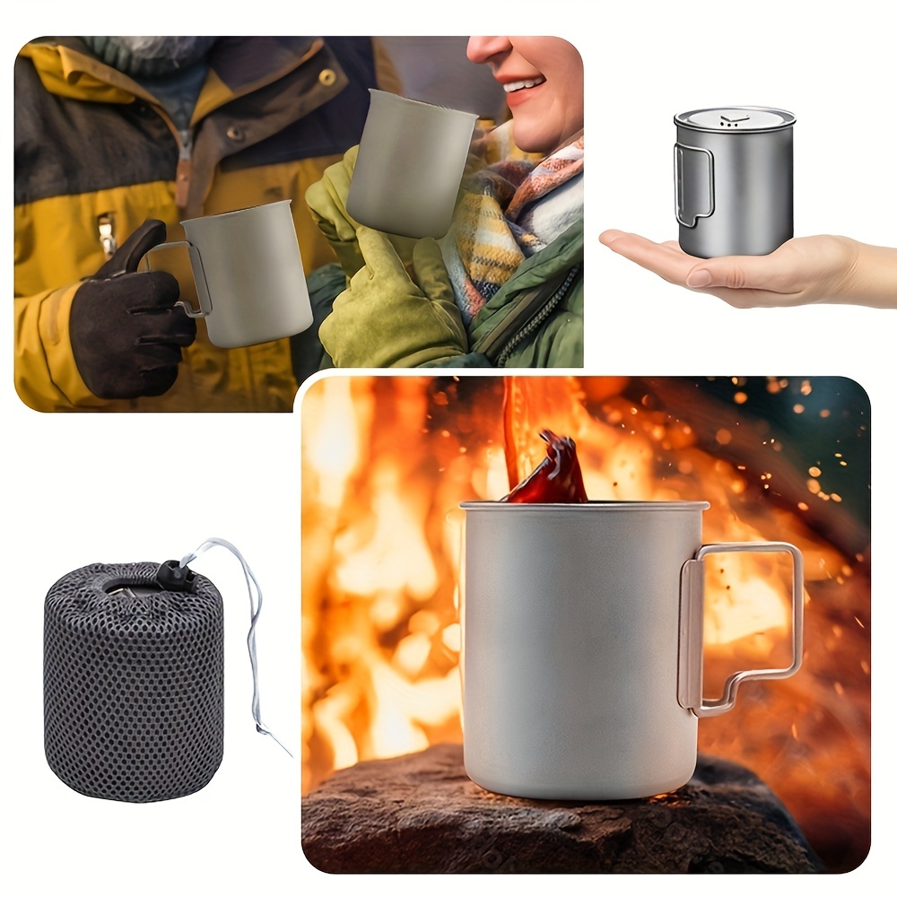 Aluminum Alloy Coffee Mug, Portable Lightweight Water Cup For