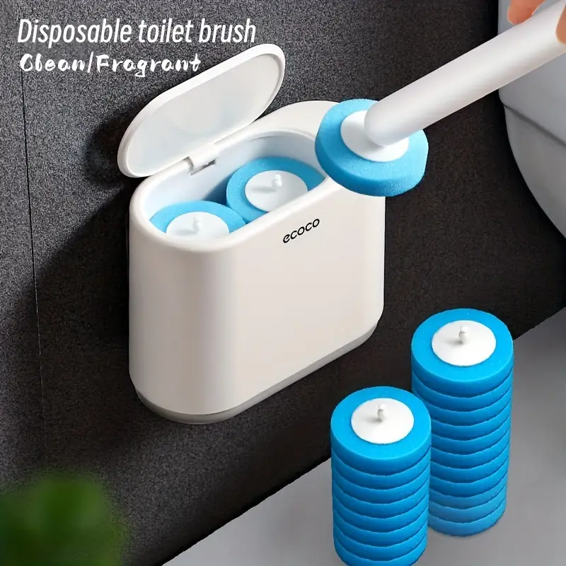 Complete Toilet Cleaning Kit With Storage Caddy And 16 Refillable Toilet  Wand Heads - Easy And Effective Bathroom Cleaning System, Bathroom Tools -  Temu