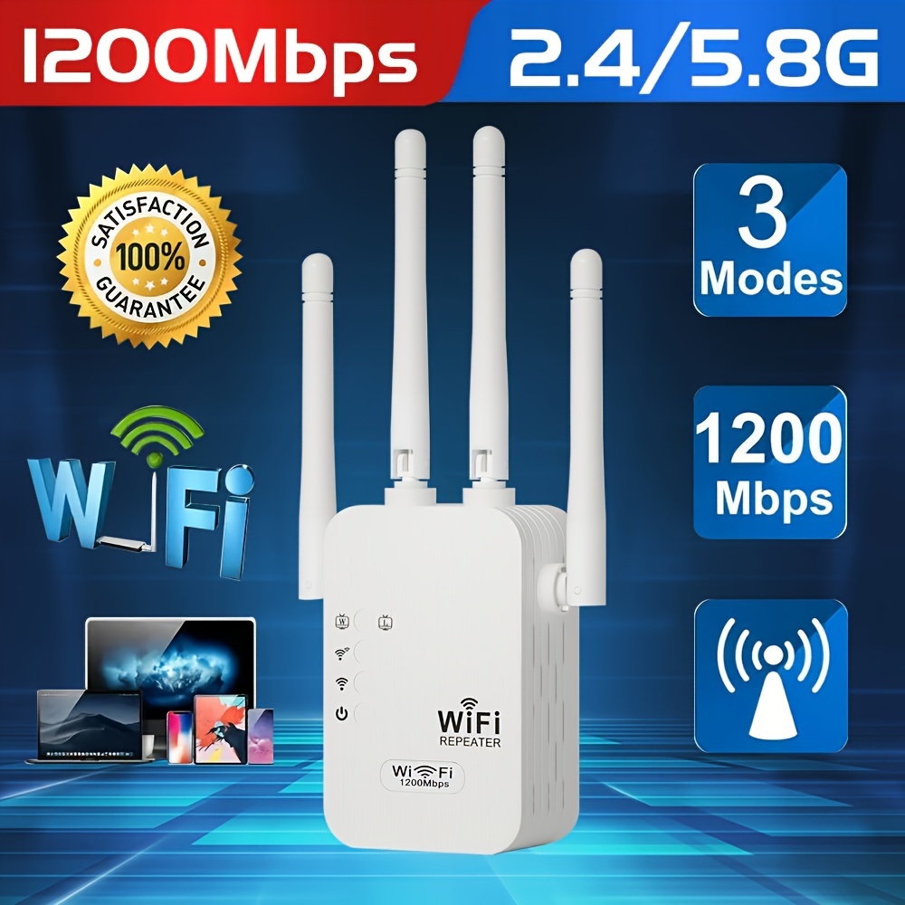 Repetidor Amplificador Extensor Wifi Hogar Exterior 1200 - Temu Mexico