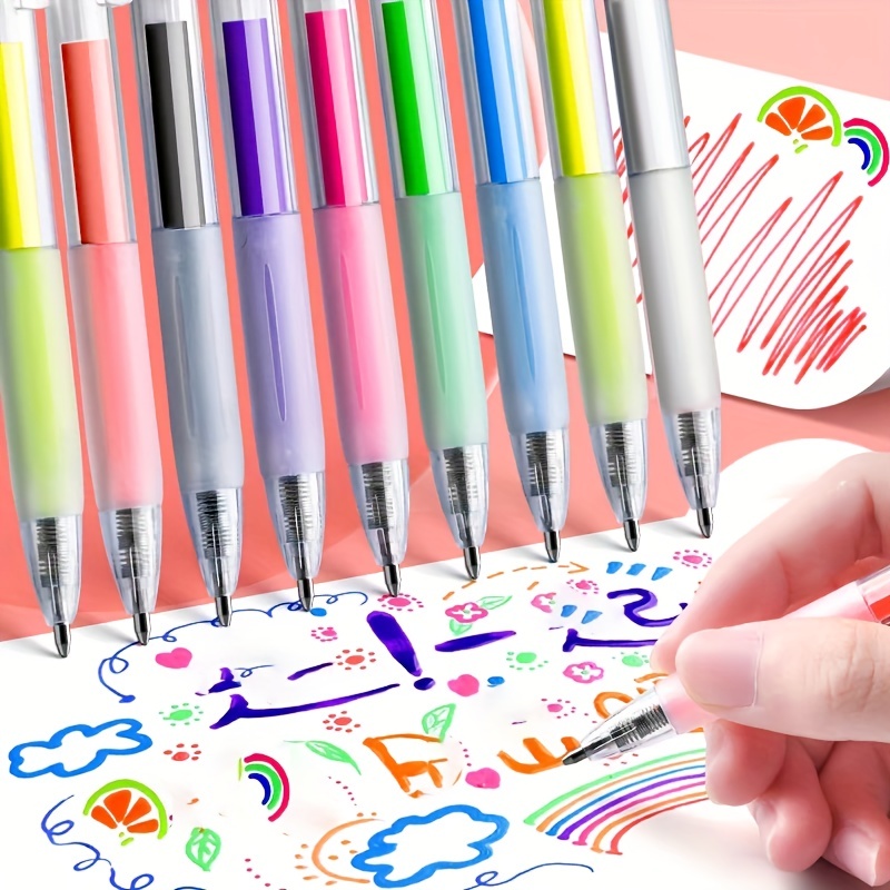 RJDJ 3D Jelly Pen, 6/12 Colors Candy Color Gel Ink Pen, 3D Glossy Jelly  Pens, 3D Colorful Jelly Pen Set, Colored Gel Pen Marker Ink Pens for DIY