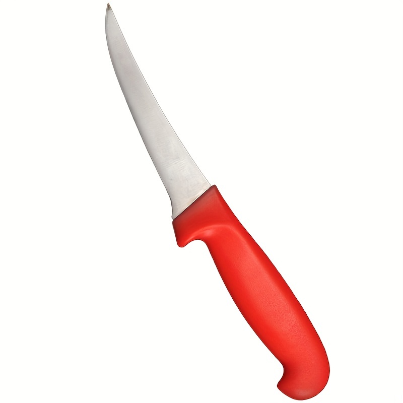 1pc, Boning Knife, Curved Boning Knife, Ultra Sharp Fish Knife, Forging  Kitchen Utensils, Butcher Knife, Meat Trimming Knife, Fillet Knife With Red  Ha