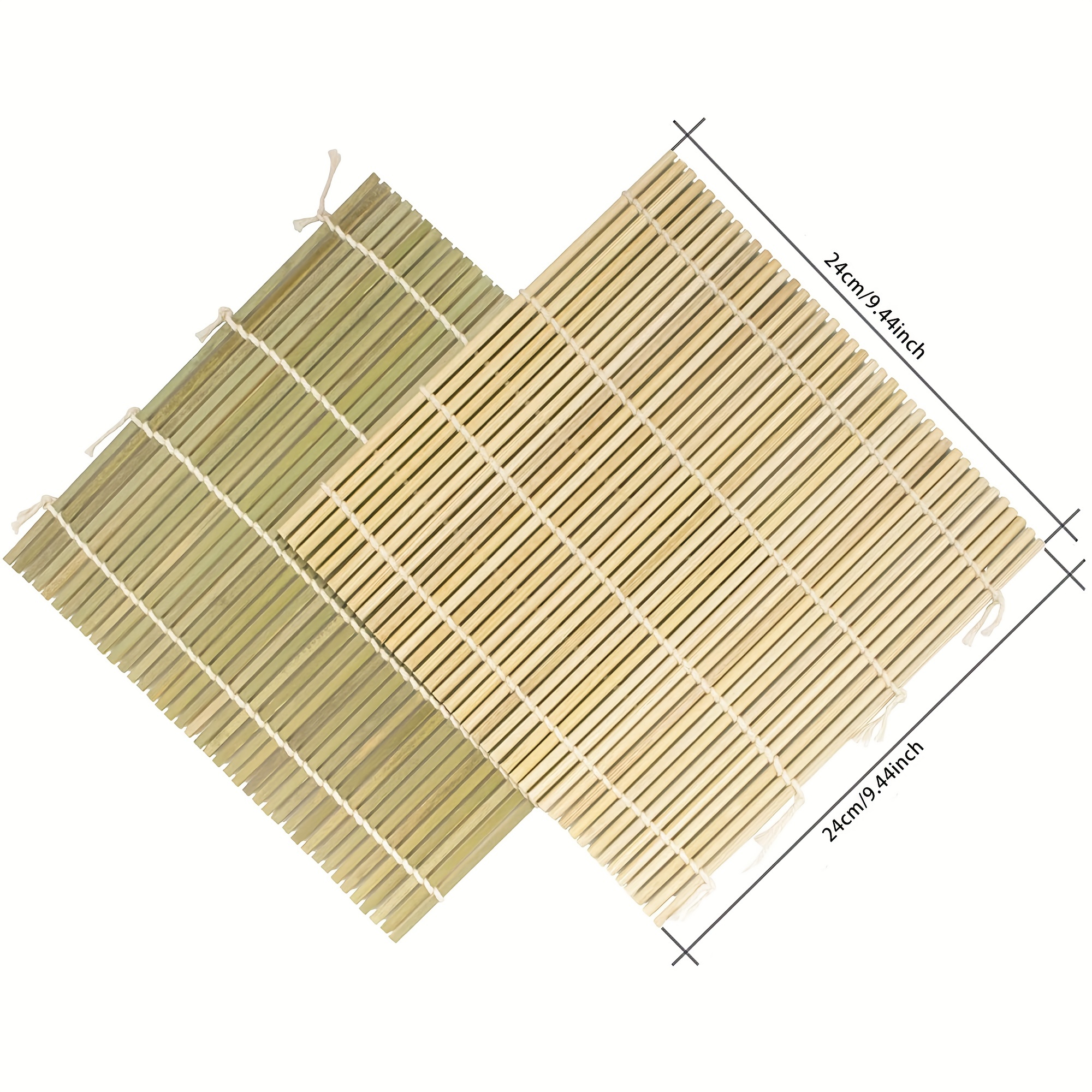 esmaklassiline bambusest sushi rullimismatt – 9,44 x 9,44 tolli – lihtne sushivalmistaja täiuslike rullide jaoks – sisaldab sushi bazookat ostke temu ja alustage säästmist