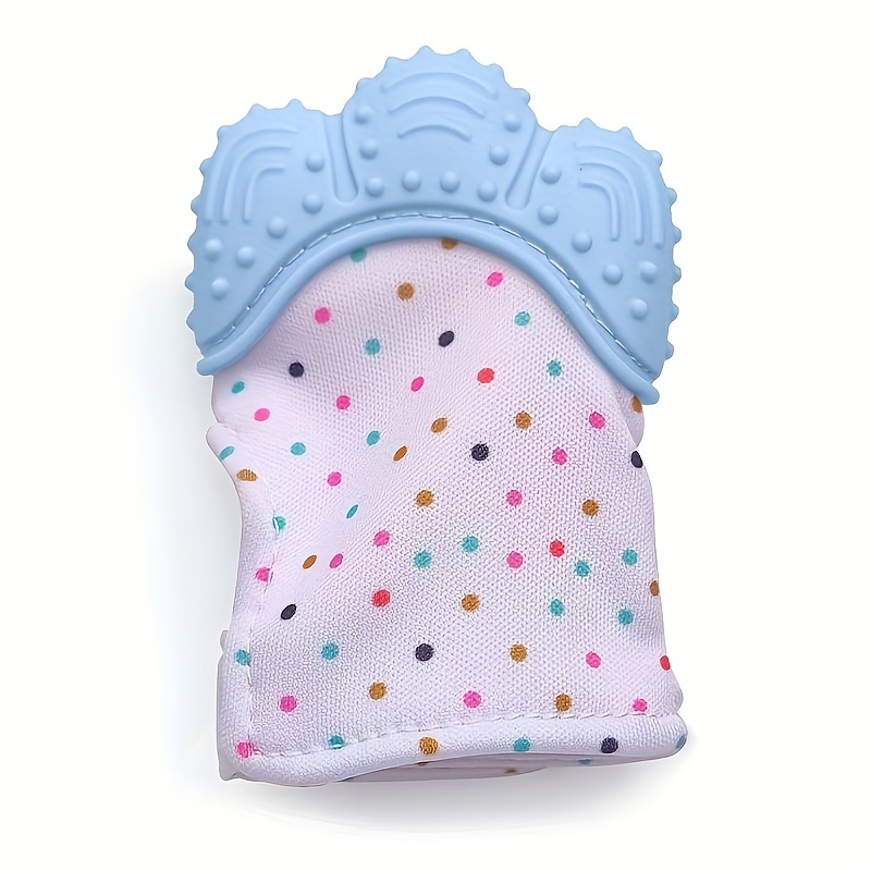 Baby Teether Gloves Anti-bite Silicone Molar Sound Toy
