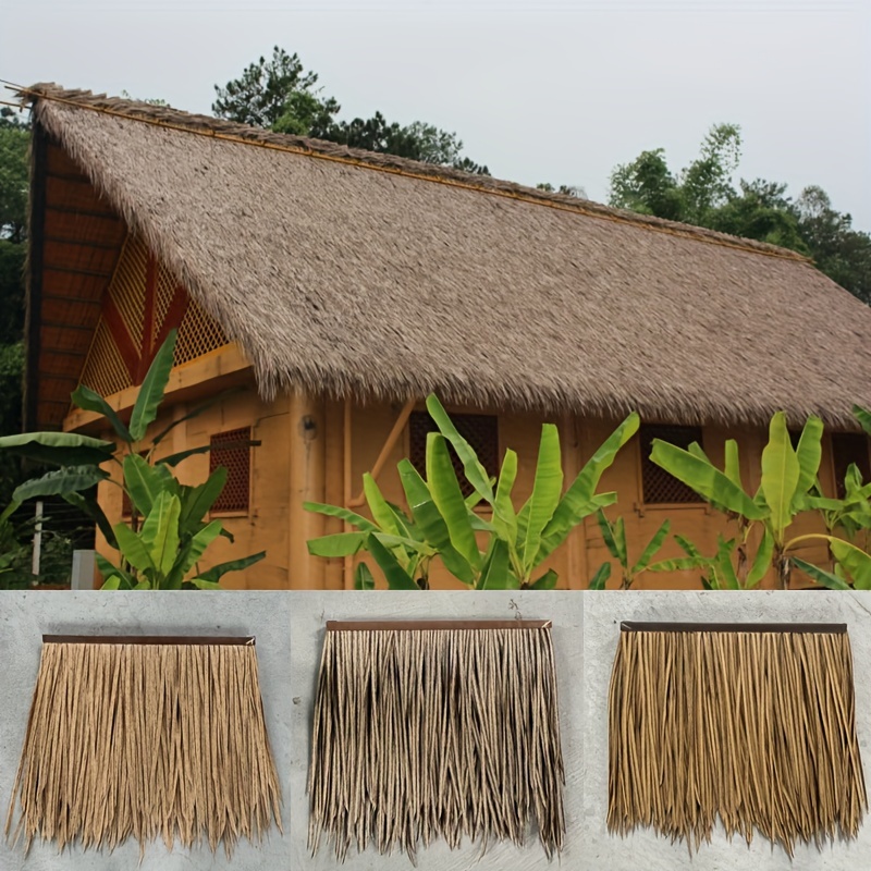 Pavilion Straw Thatch Plants Fake Straw Artificial Plants For