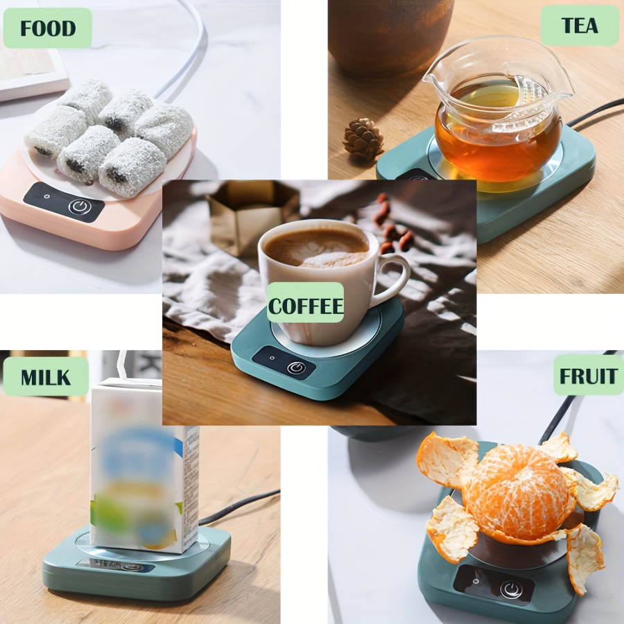 1pc, Electric Coffee Mug Warmer, Smart Mug Warmer, 16W Electric Mug &  Coffee Warmer Candle Warmer Plate Desk Tea Milk Warmer For Home And  Office(Green