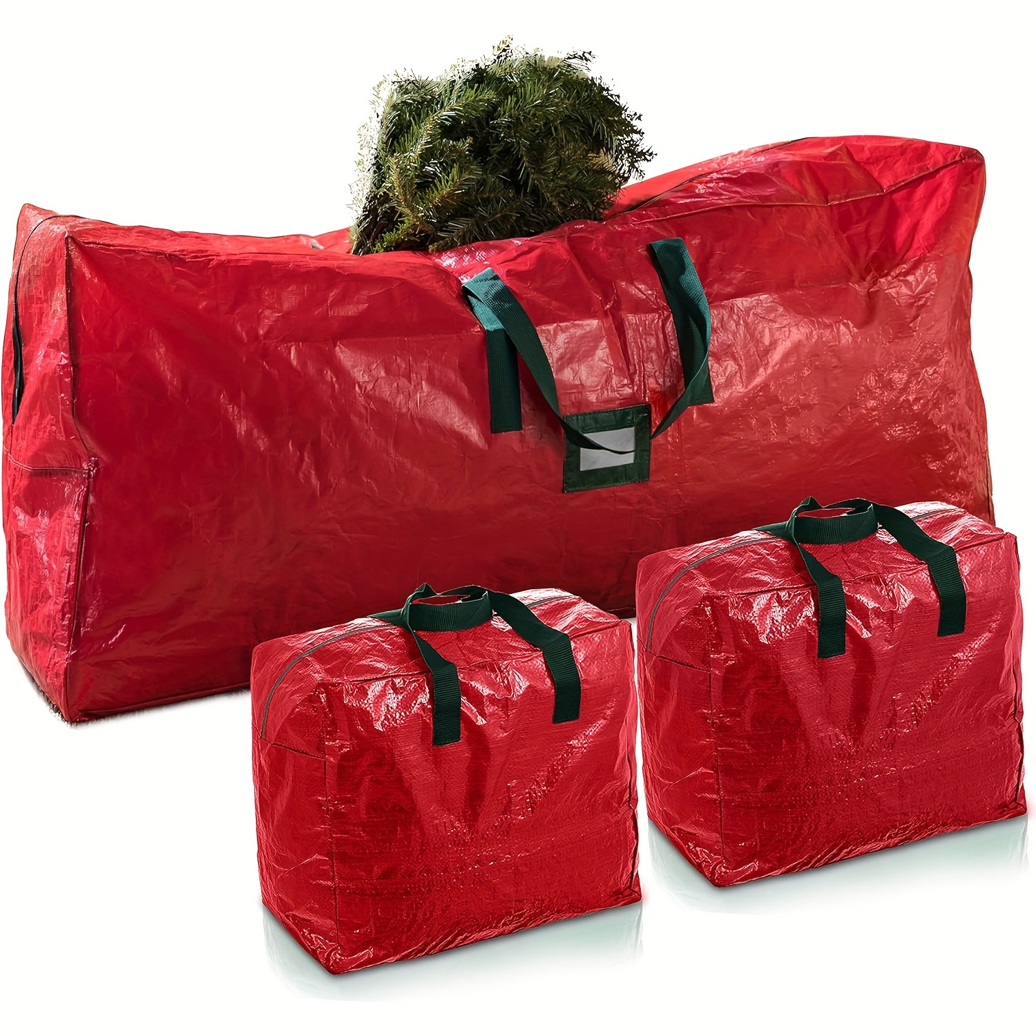 1 Borsa Portaoggetti Per Albero Di Natale [adatta Per Alberi Di Natale Fino  A 9 Piedi/7,5 Piedi] Extra Large Resistente Con Manici Rinforzati  Resistenti E Doppia Cerniera, [protezione Antipolvere Impermeabile] Contenitori  Per