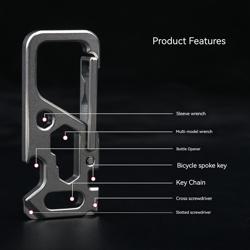 Titanium Buckles Keychains Outdoor Portable Tool Keychains - Temu