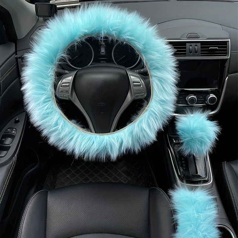 Big fuzzy deals steering wheel cover