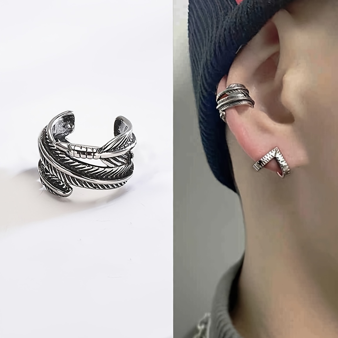 Men's Ear Bone Clip Without Ear Hole