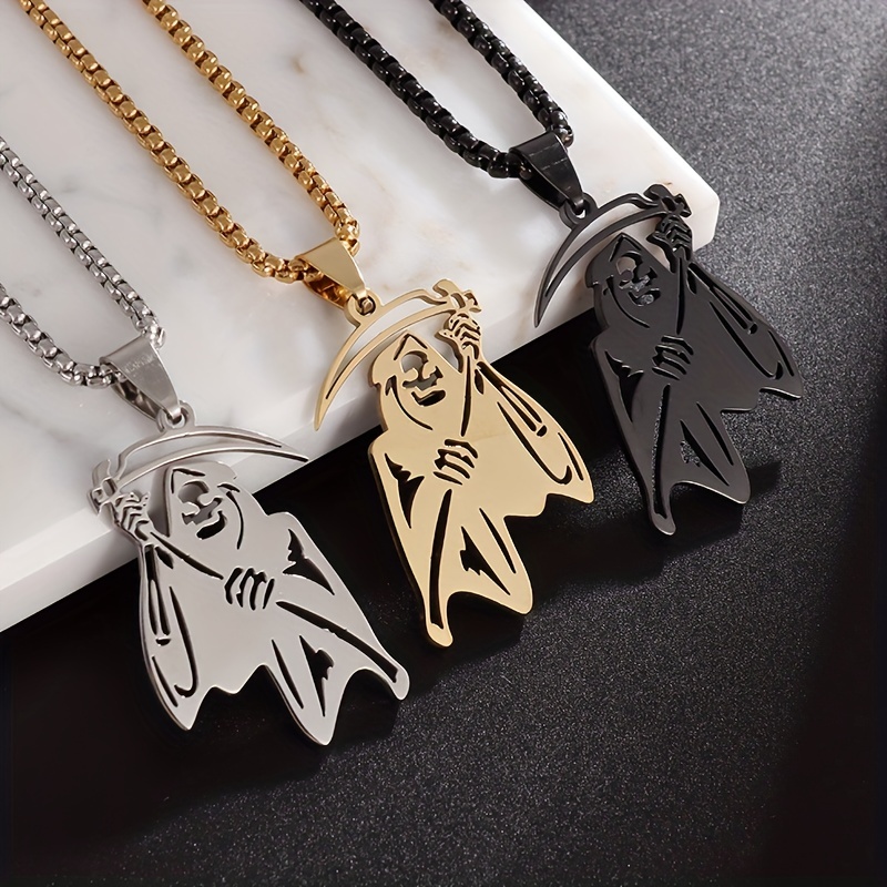 Stainless Steel Golden Chain Necklace Hip Hop Fashion - Temu
