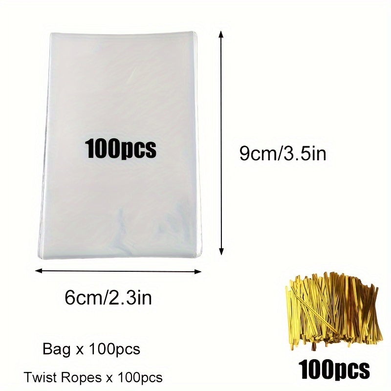 Shrink Wrap Bags - Pack of 50 - Size 0 - 9cm x 15cm - SMALL