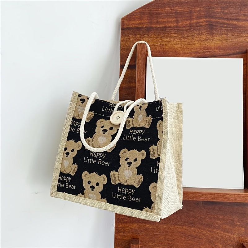 Personalised teddy tote bag