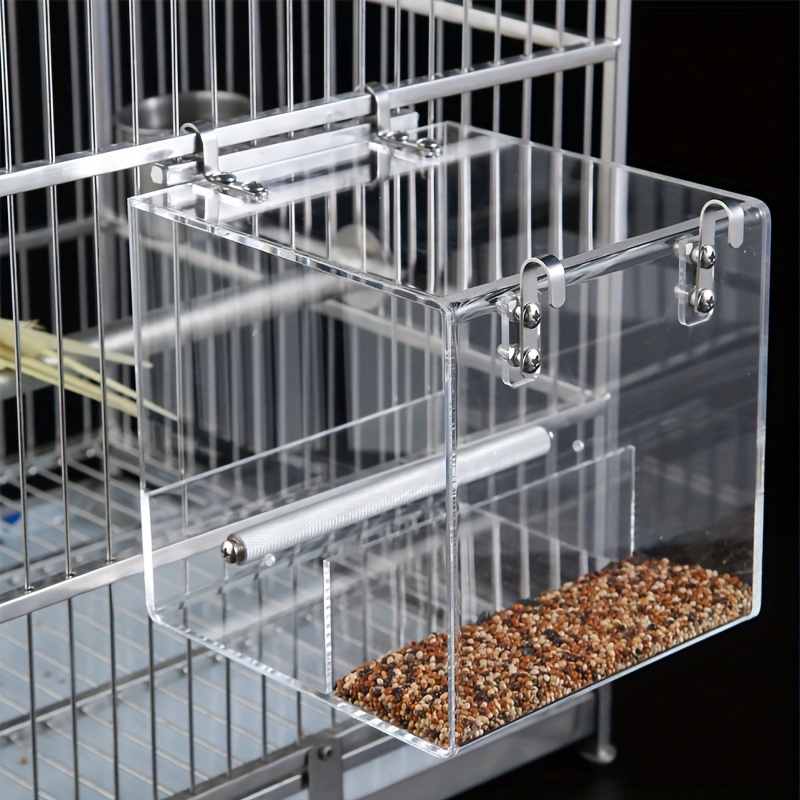 Automatic Bird Feeder Transparent Food Container Automatic Parrot