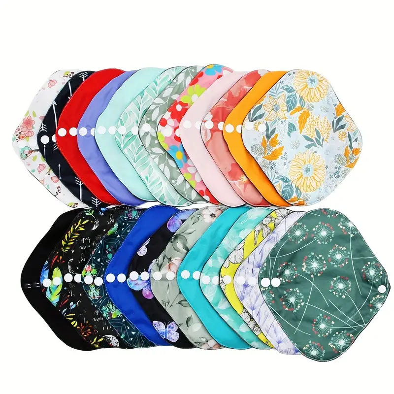 S Size Random Prints Reusable Menstrual Pads, Bamboo Cloth Pads For Heavy  Flow Large Sanitary Pads Set With Wings For Women, Washable Overnight Cloth  Panty Liners Period Pads - Temu Cyprus