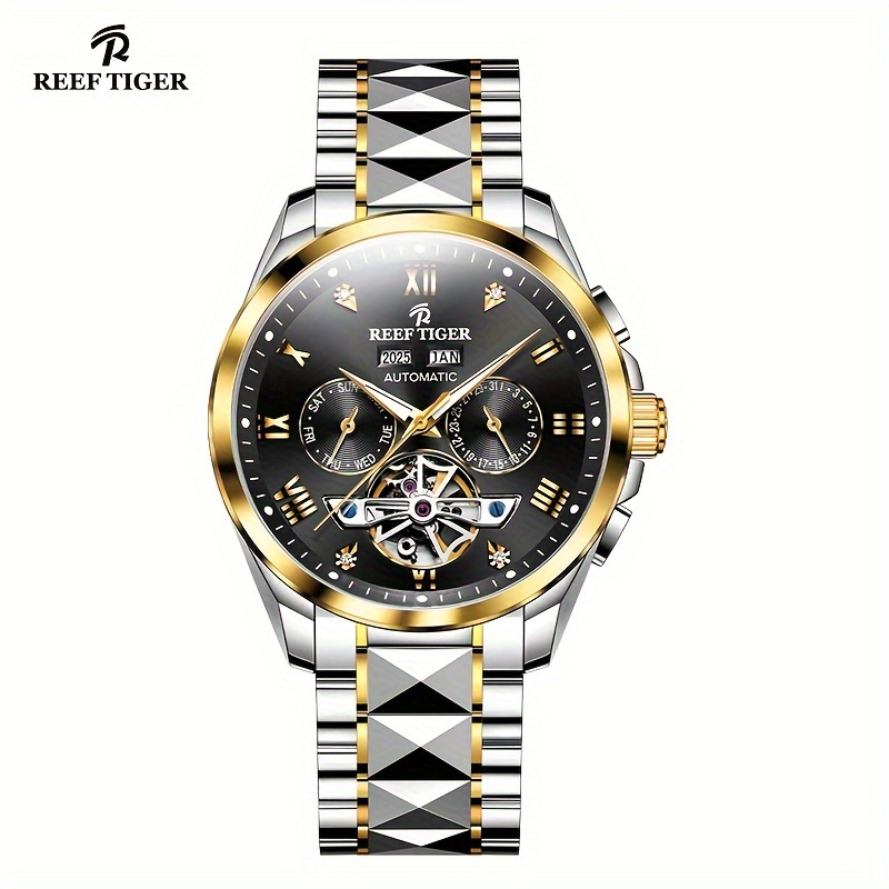 WRISTWATCH LEISURE AUTOMATIC Men's Mechanical Watch Skeleton Dial