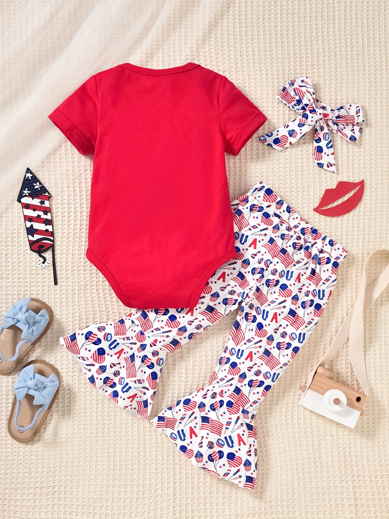 Independence day hot sale baby girl outfits