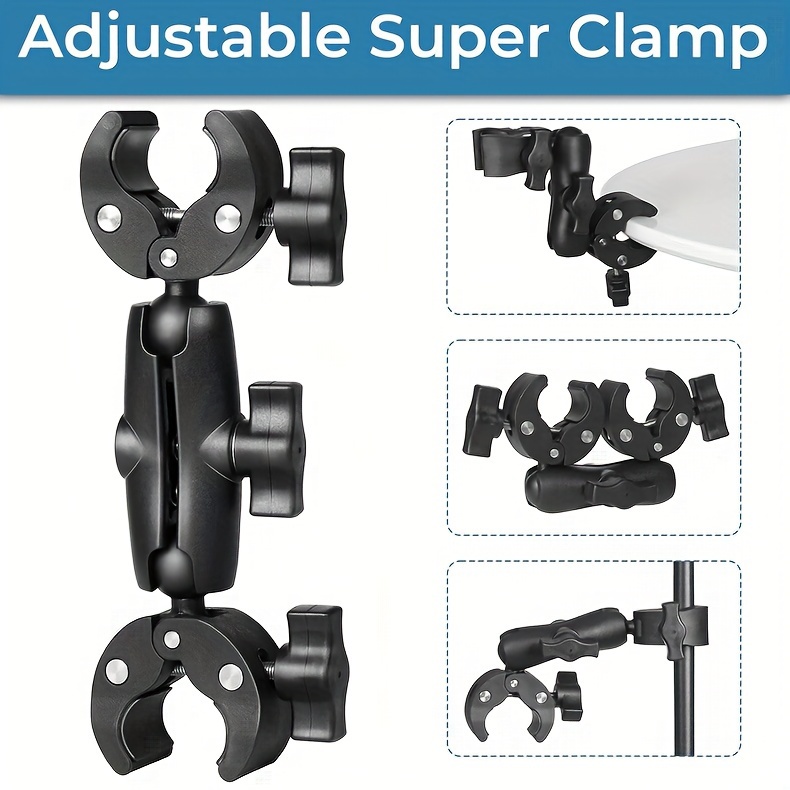 Super Clamp Double Camera Clamp Crab Plier Clip - Temu