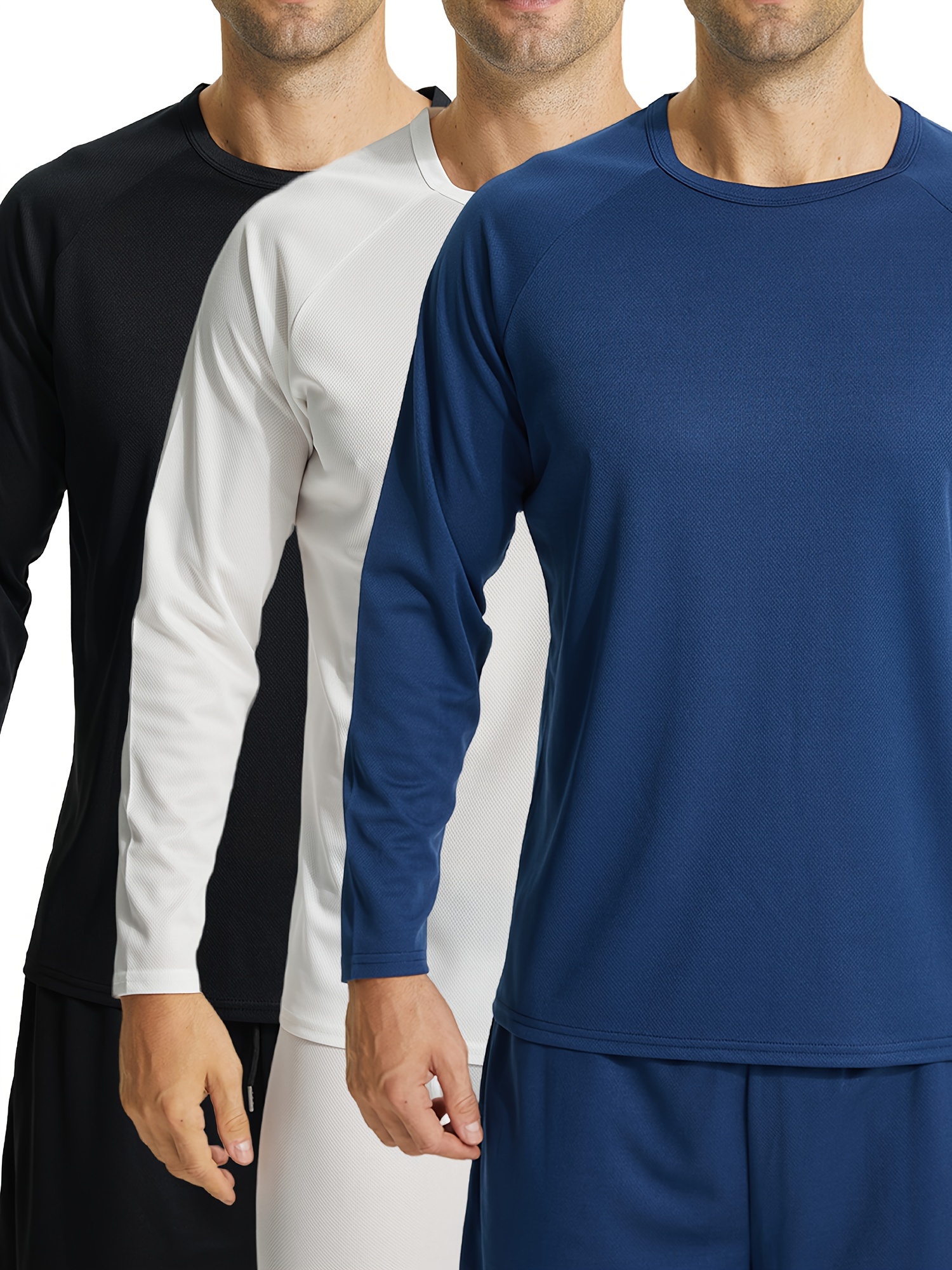 Camiseta de compresión para hombre, ropa deportiva de manga larga, secado  rápido