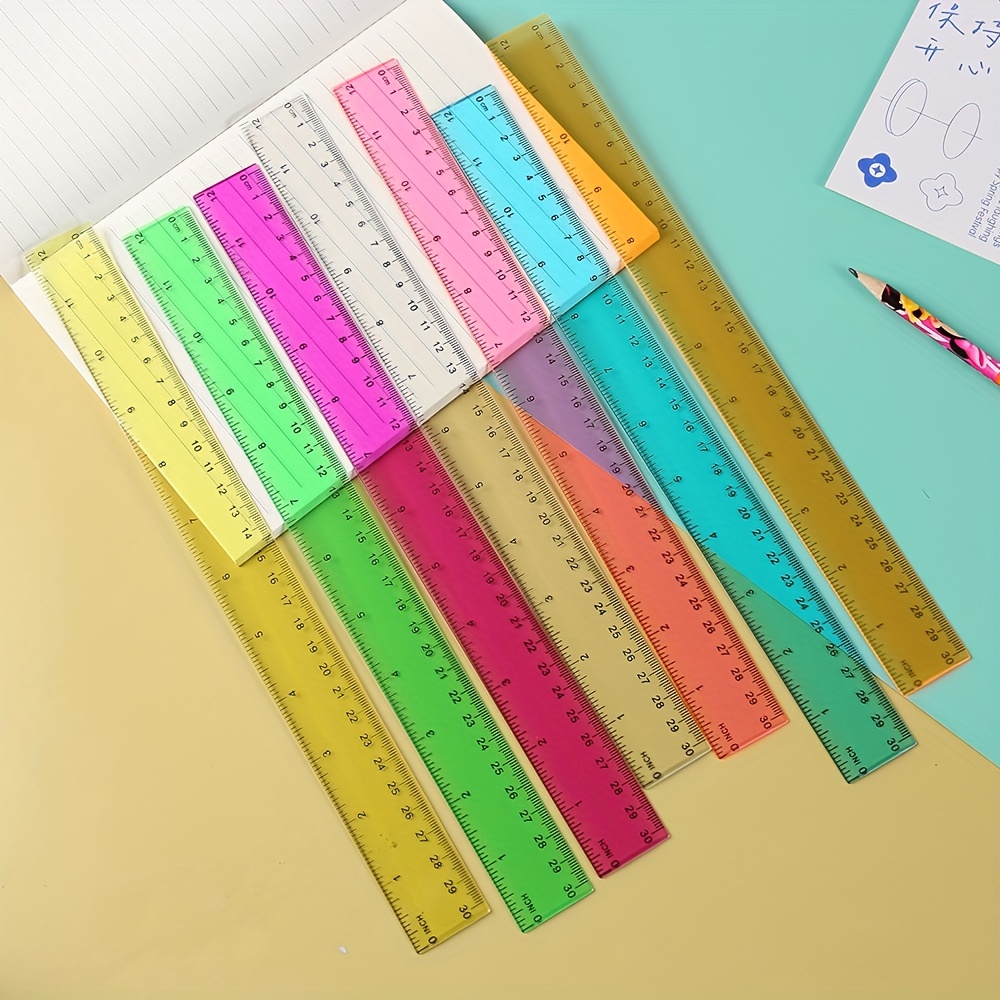 12Architectural Scale Ruler, Aluminum Scale, Triangular Ruler, Scale Ruler  for Blueprint Imperial Measurements for Architects Engineering Artists