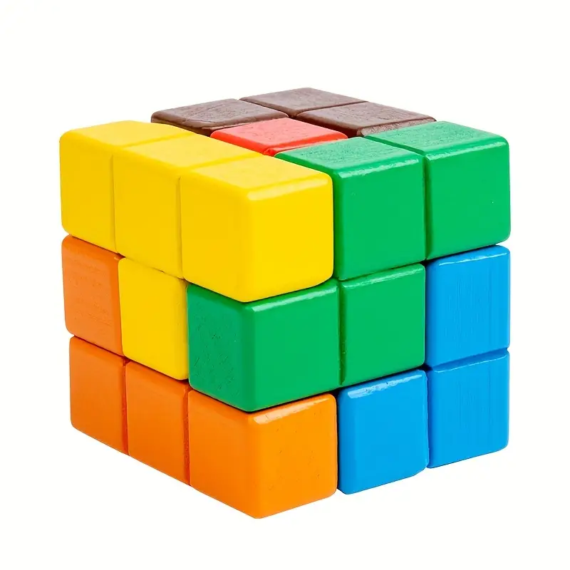 Thinking Training Magic Cube Soma Building Blocks Cube Mystery, Educational  Early Education Cube Wooden Toys
