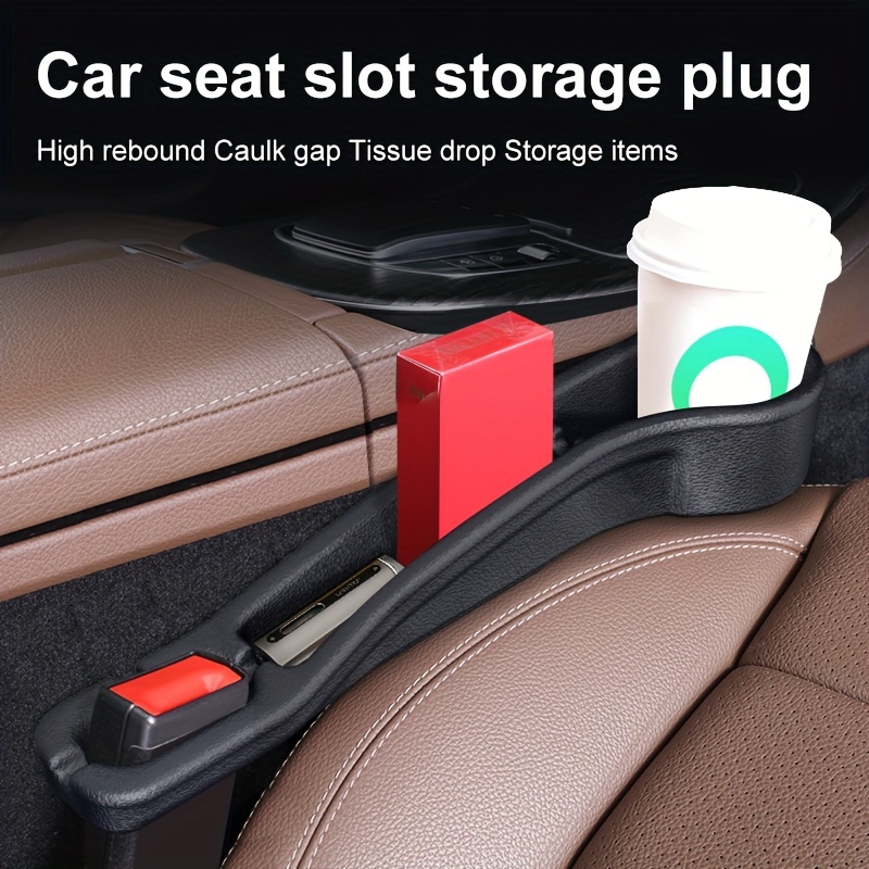 Car Storage Box Car Seat Storage Box With Cup Holder - Temu
