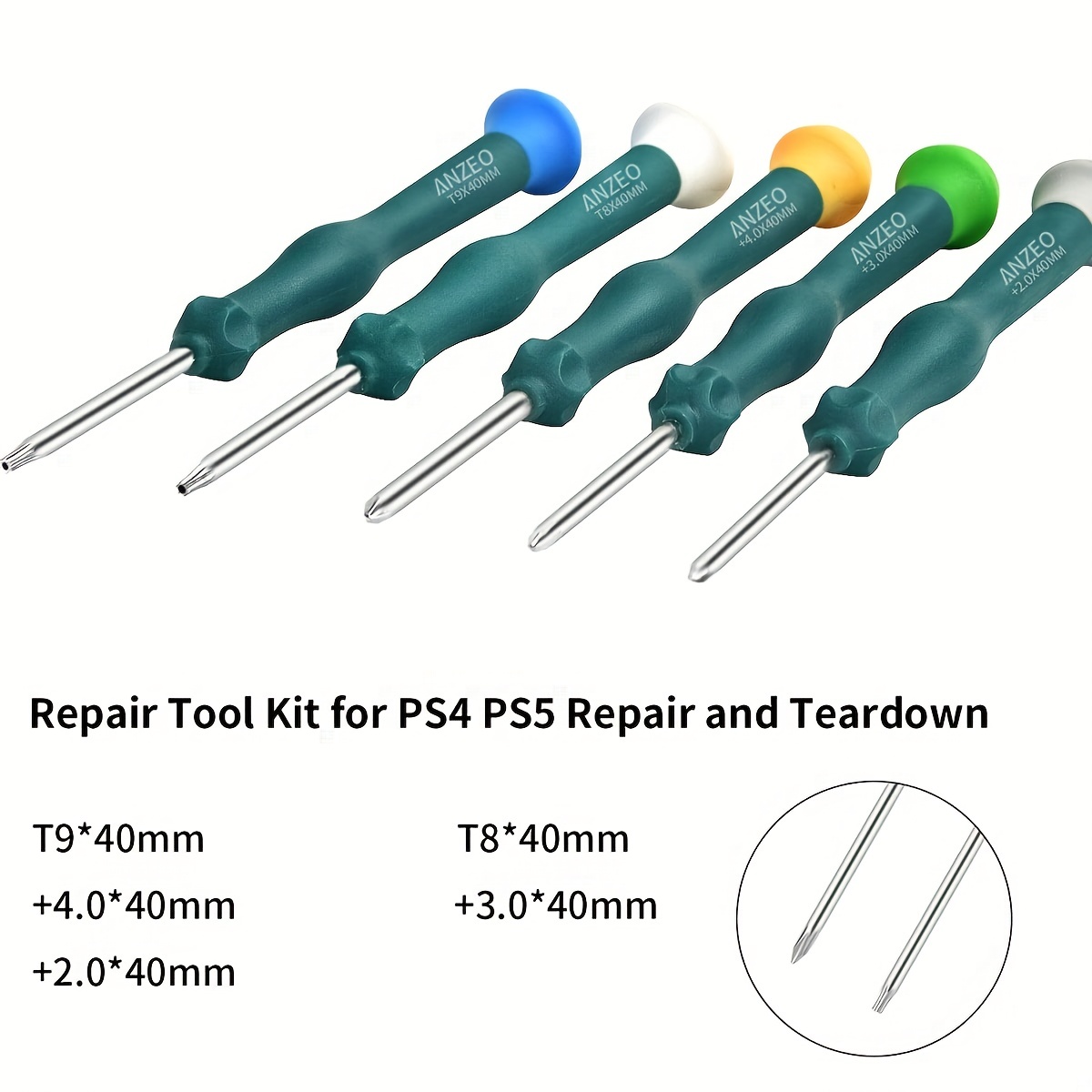 Kit d'outils de nettoyage de réparation de tournevis Playstation 4