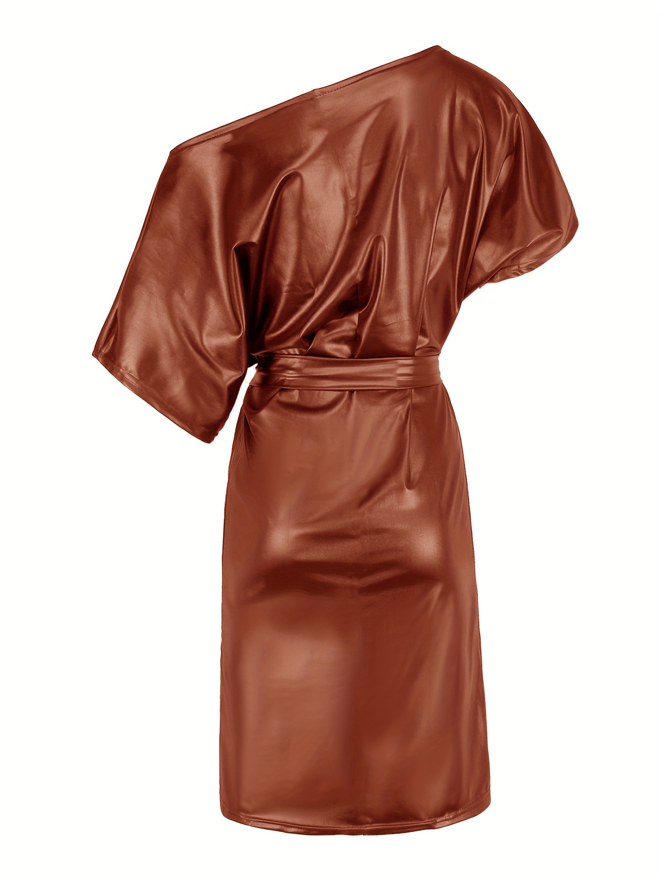 Women's Brown Leather Dresses on Sale