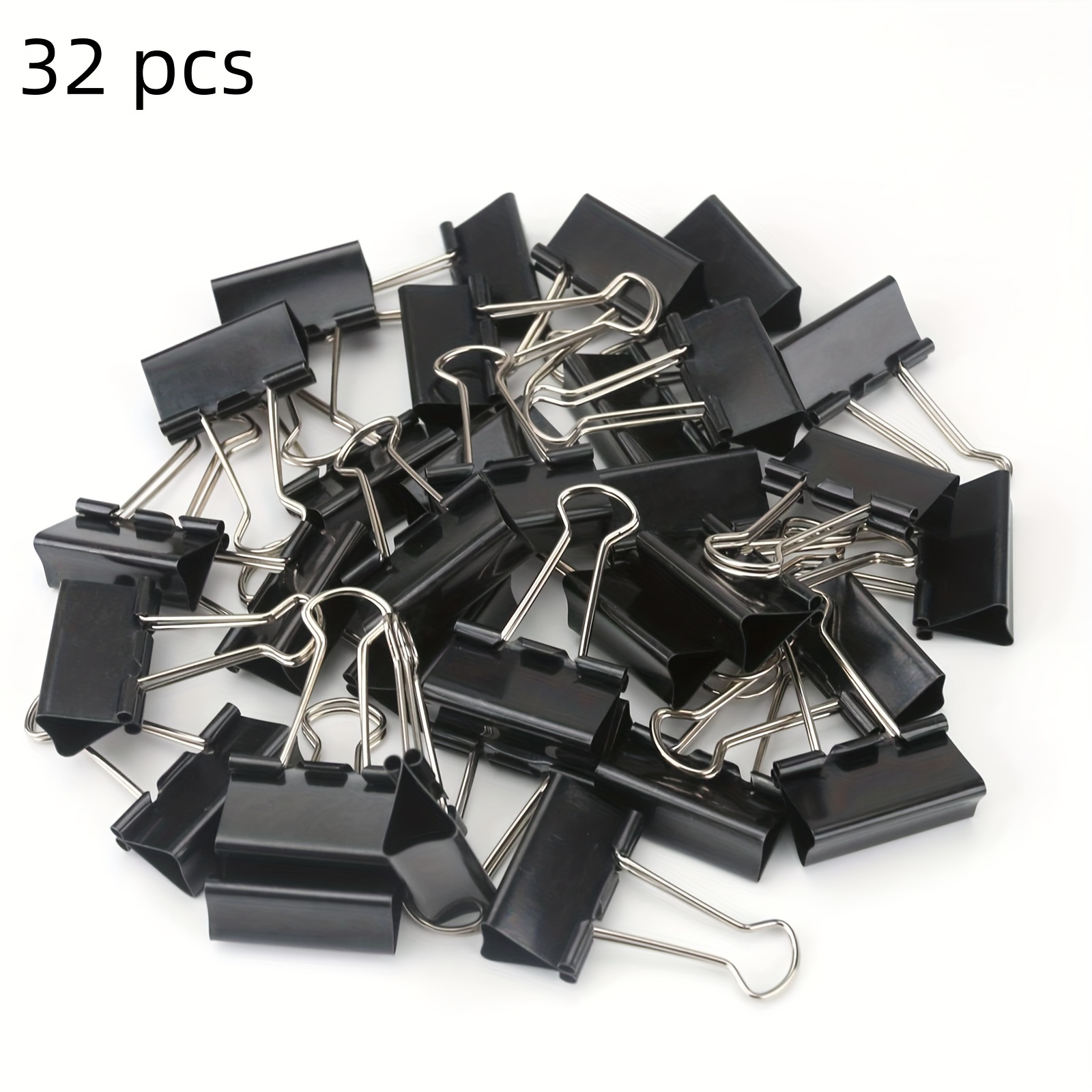 Large Binder Clips 1.6inch (24 Pack), Big Paper Clamps Clips For Office  Supplies, 1.6inch/41mm Width, 0.7inch/18mm Capacity, Black