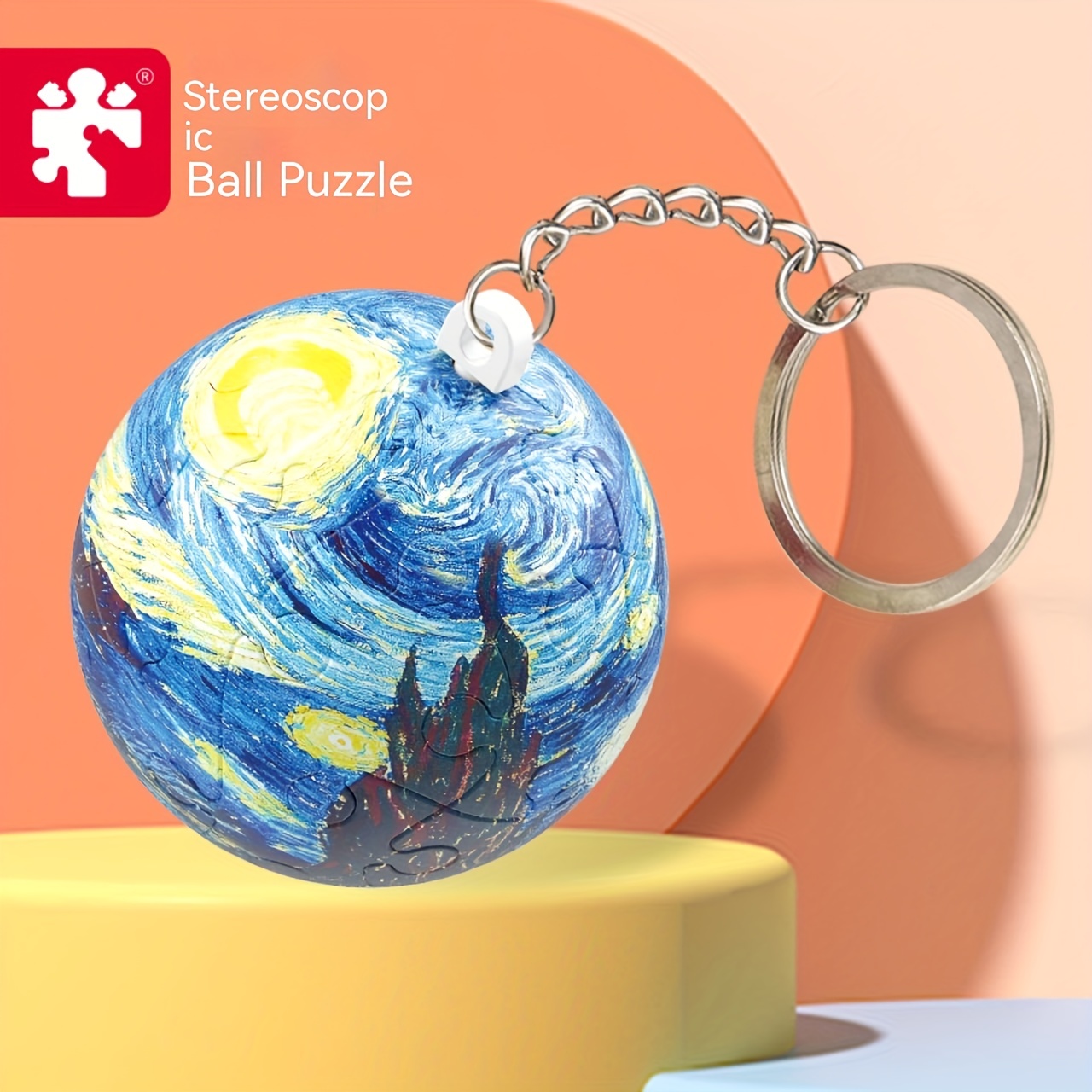 Christmas Puzzle Ball Keychain Three dimensional Creative - Temu