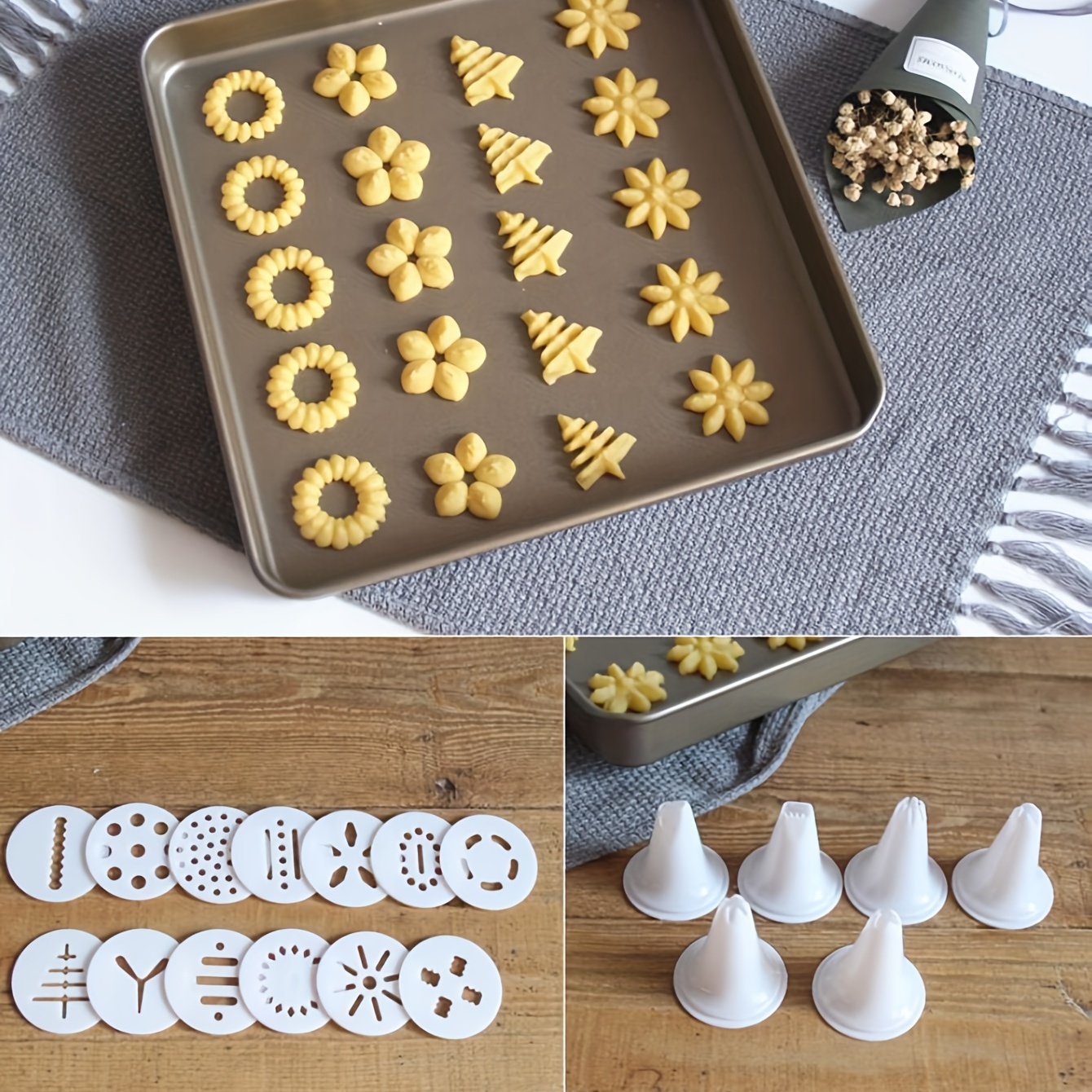 Professional Cookie Press Kit Perfect For Baking Frosting - Temu