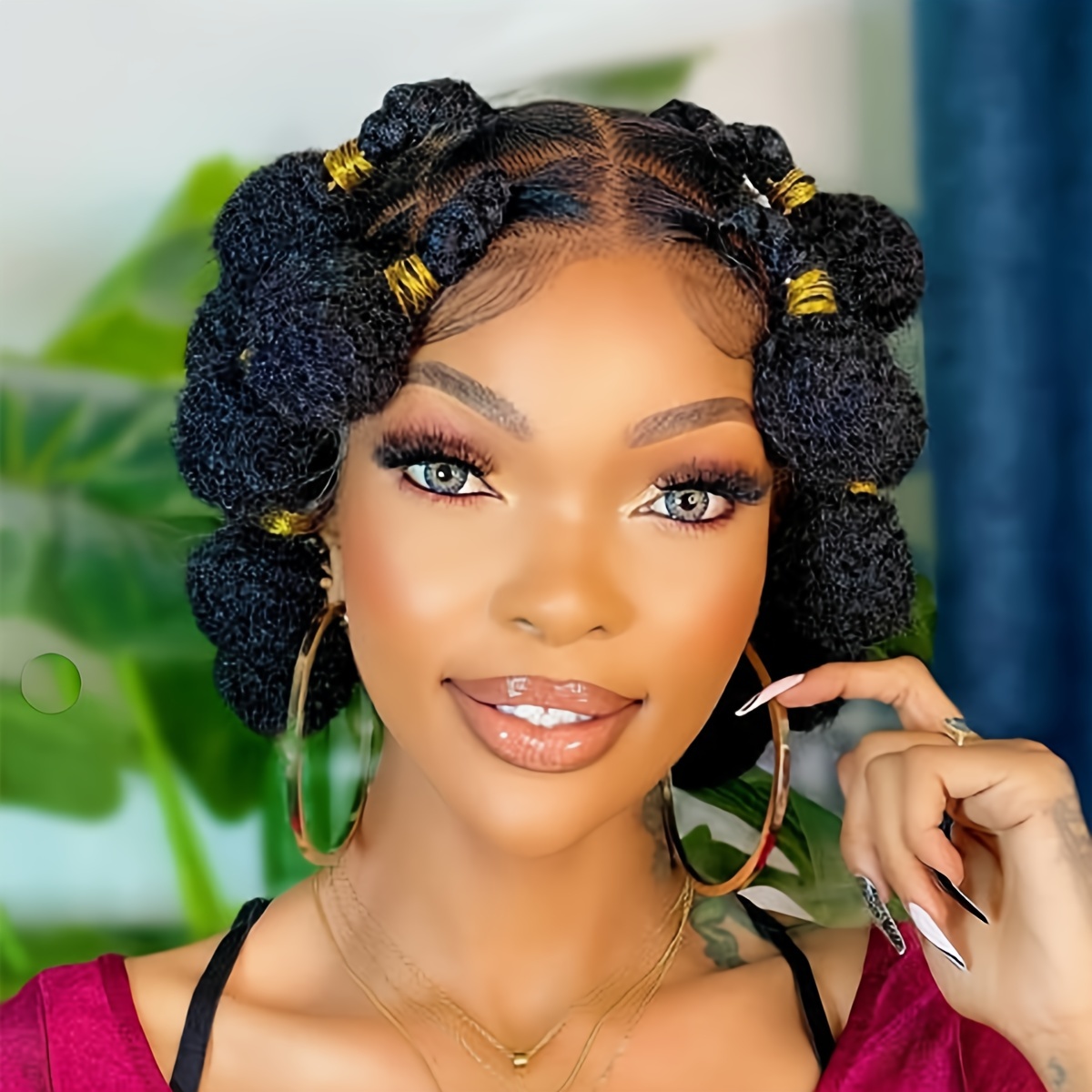 13x4 Lace Front Braided Wigs 30 Knotless Box Braid wigs Updo Bun Braided  Lace Wig Black Synthetic Half Up and Half Down Braided Wig with Baby Hair