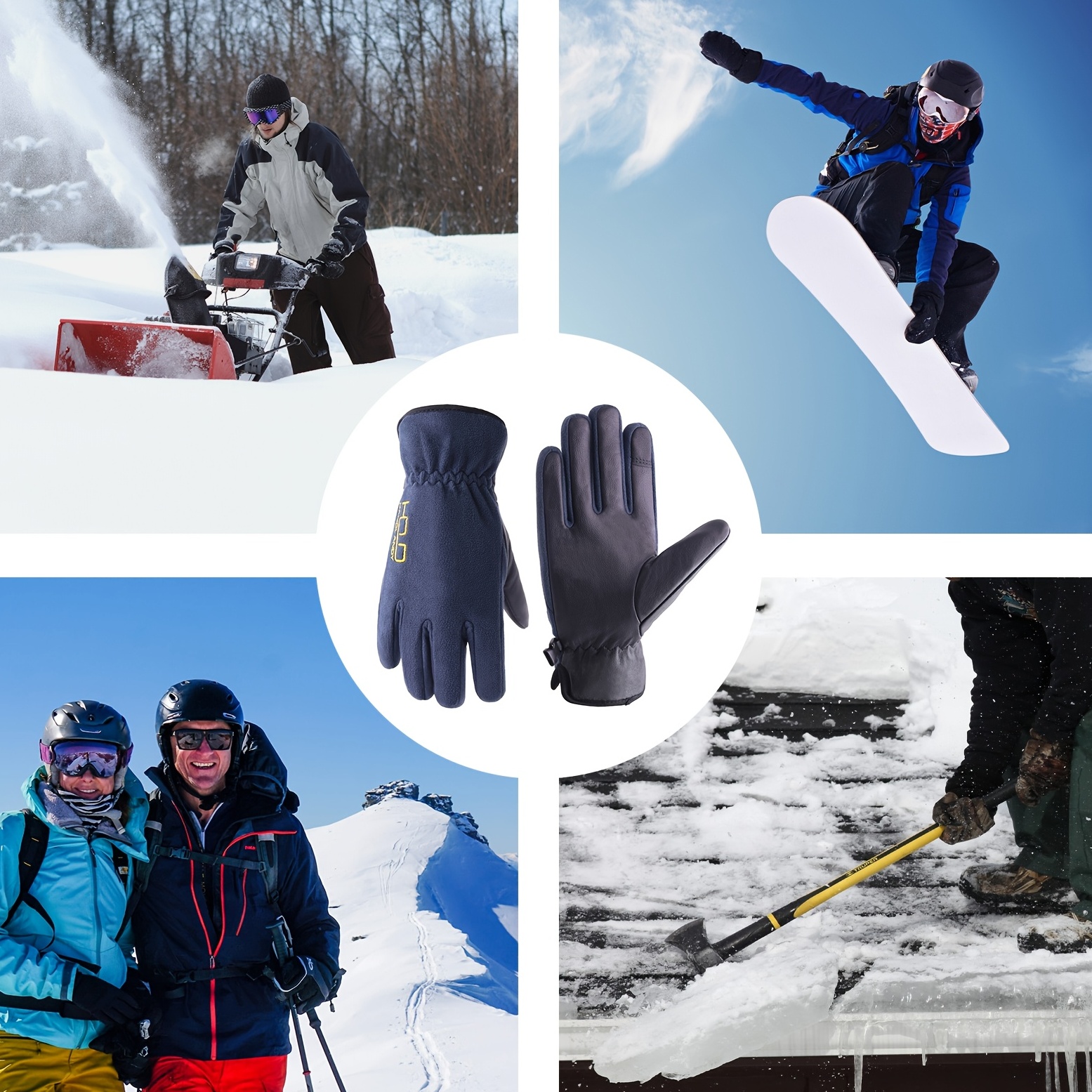  Guantes de esquí y nieve de invierno para hombres y