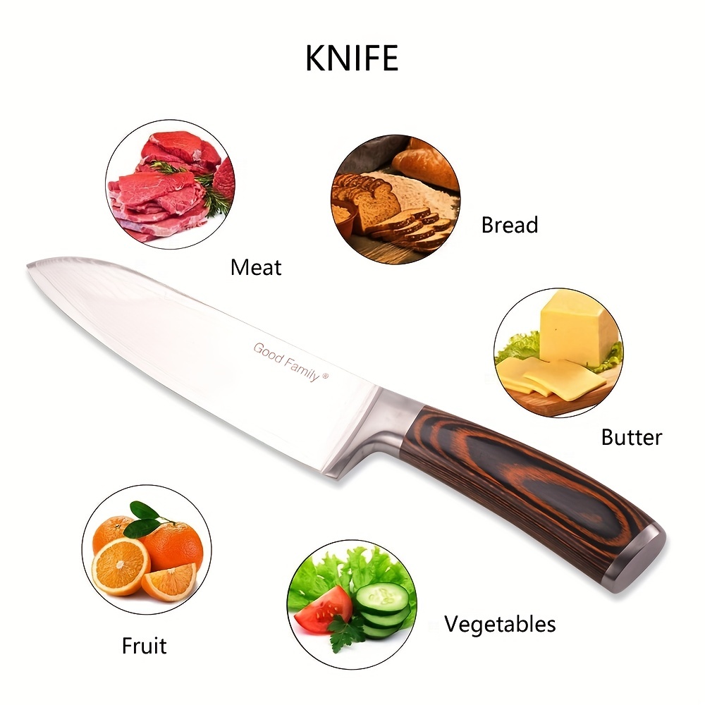 Damascus Chef Knife Household Sharp Vegetable Cutting Meat - Temu