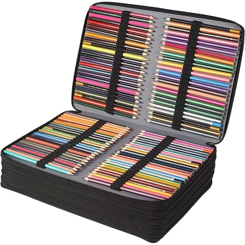 500 Individual Slots Colored Pencil Case Organizer With - Temu