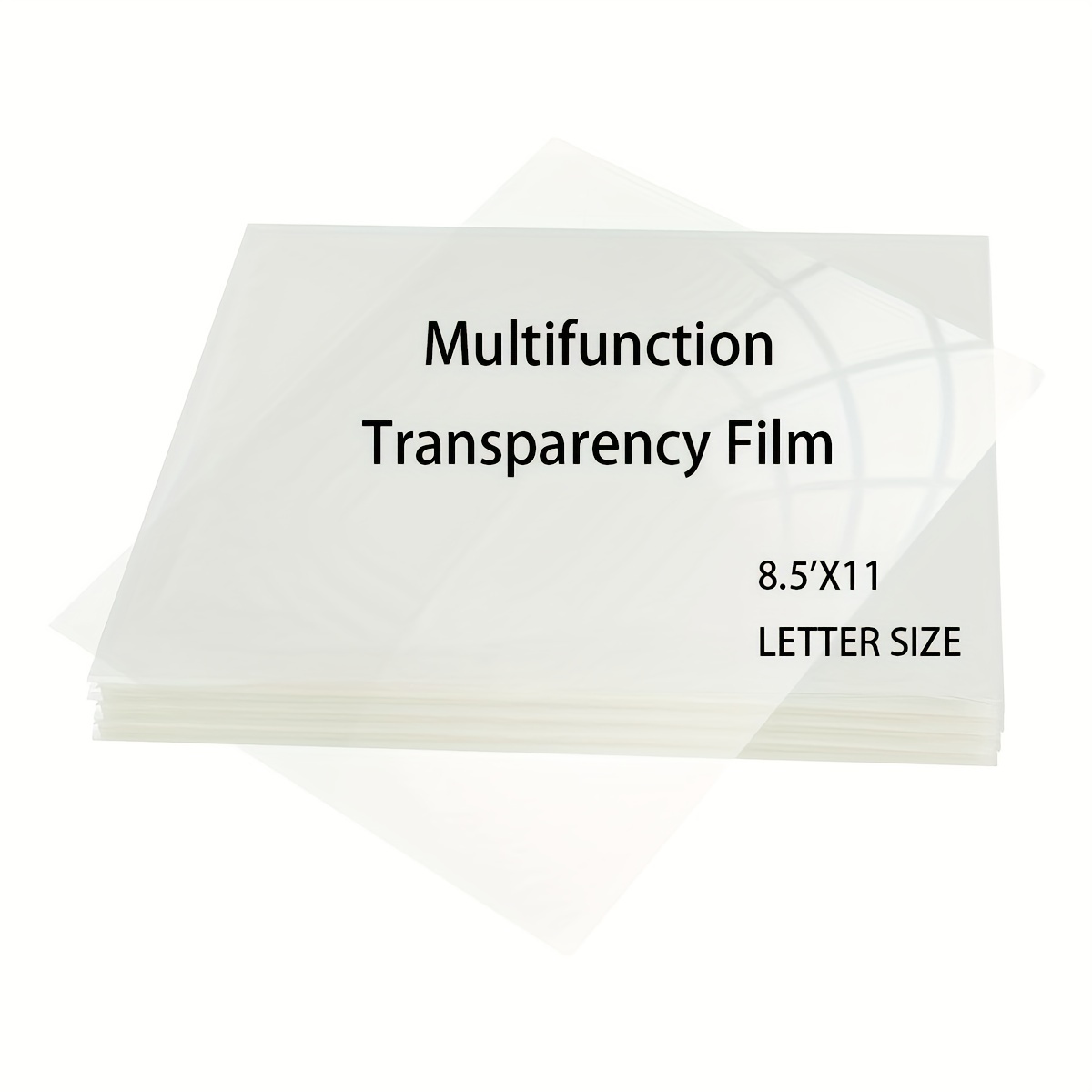 Uinkit 100 Sheets Laser Transparency Film 8.5x11 Transparent Paper