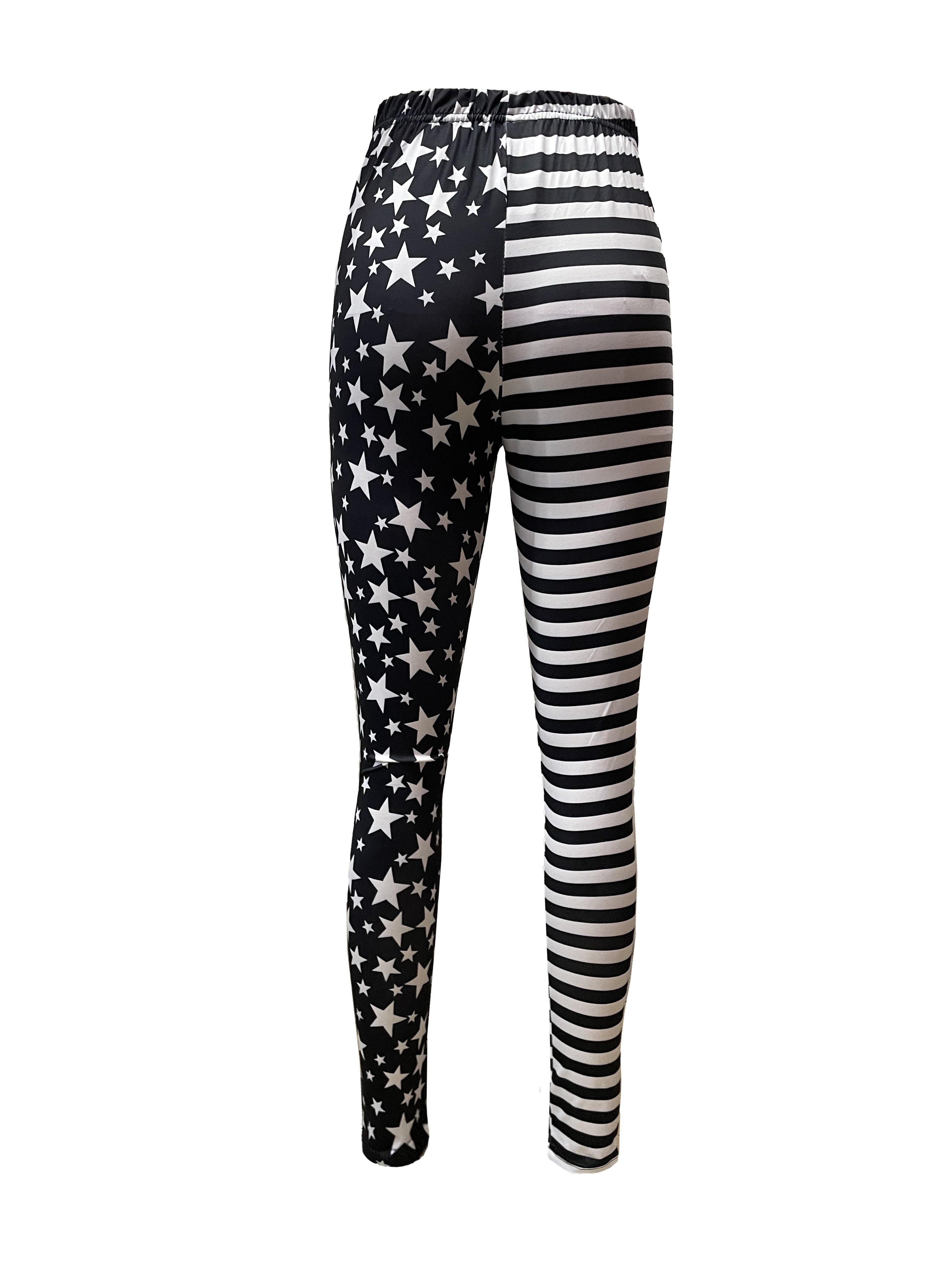 American Flag Pattern Star Stripes Print High Waist Yoga - Temu Canada