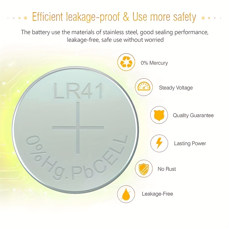 LiCB Lot de 20 piles bouton LR41, AG3 SR41W 392 1,5 V alcalines - 3 ans -  Capacité de stockage : 100 % garantie complète : : High-Tech