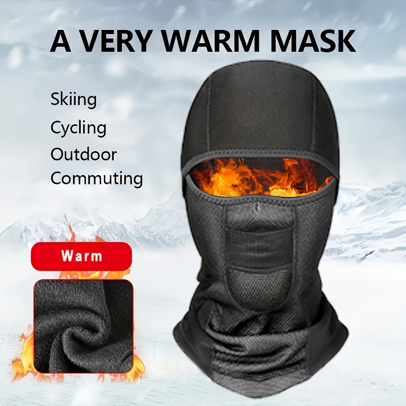 Masque De Ski Thermique De Couleur Unie Cagoule Polaire - Temu Canada