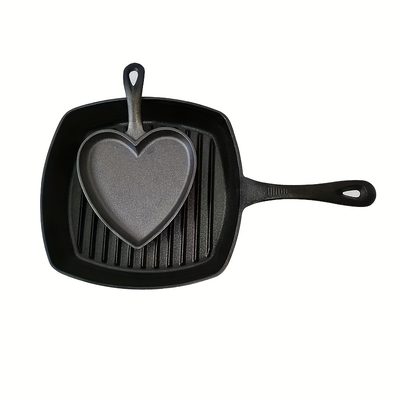 2 Great Cast Iron Heart Pans, the Pan of Hearts 