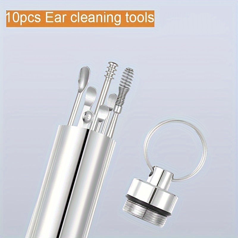 Stainless Steel Ear Wax Removal Tool Set Spiral Rotating Ear - Temu