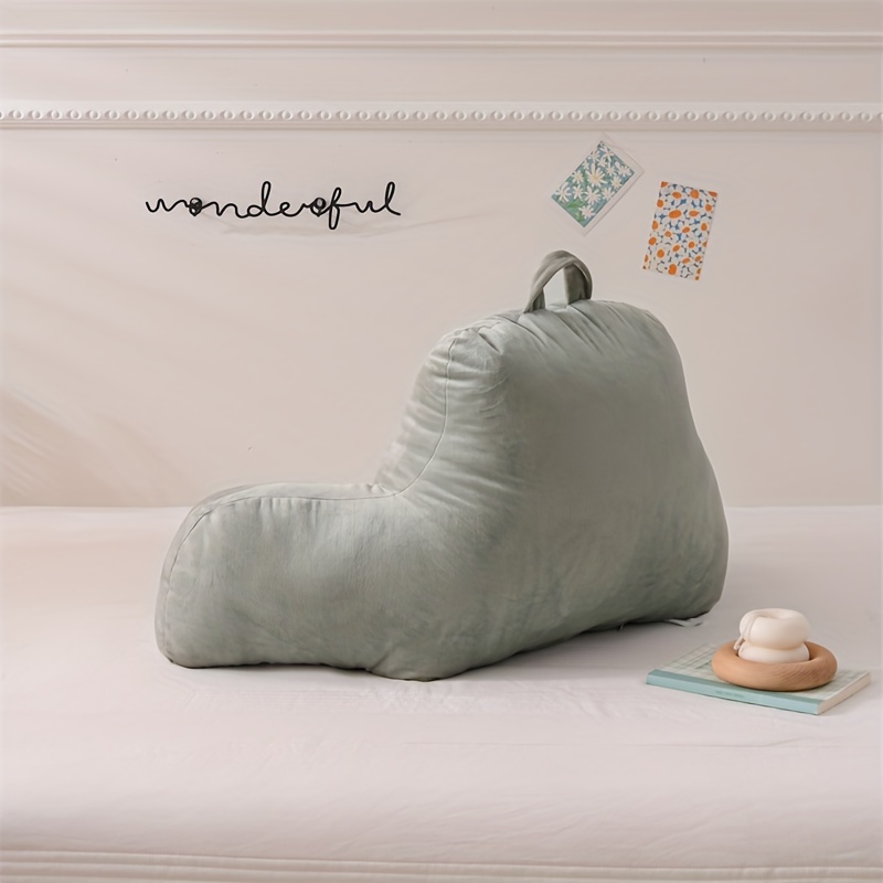 Super Soft Crystal Velvet Reading Pillow Bed Wedge shaped - Temu