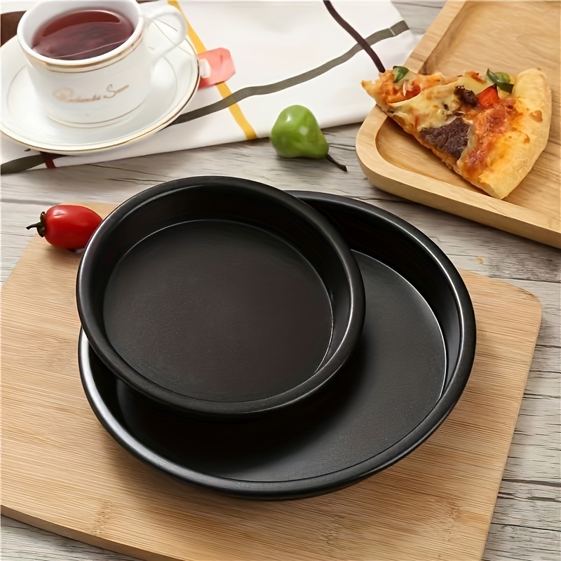 Non Stick Pizza Trays Baking Pan Round Restaurant Dish Pie - Temu