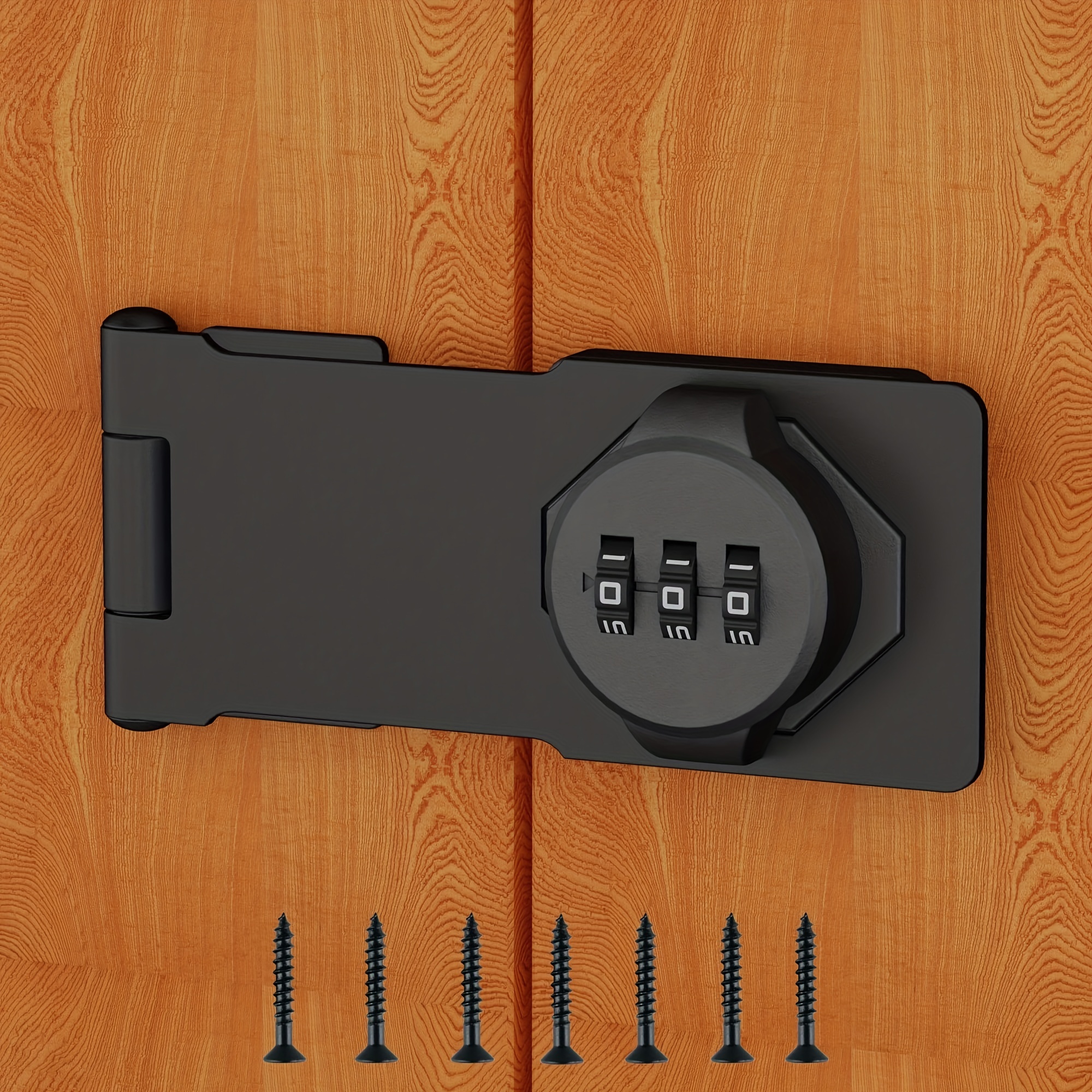 Combination Cabinet Locks with Code, Household Cabinet Password Hasp Locks  Combination Lock for Cabinet Doors, Shed Outdoor, Barn Door, Bathroom