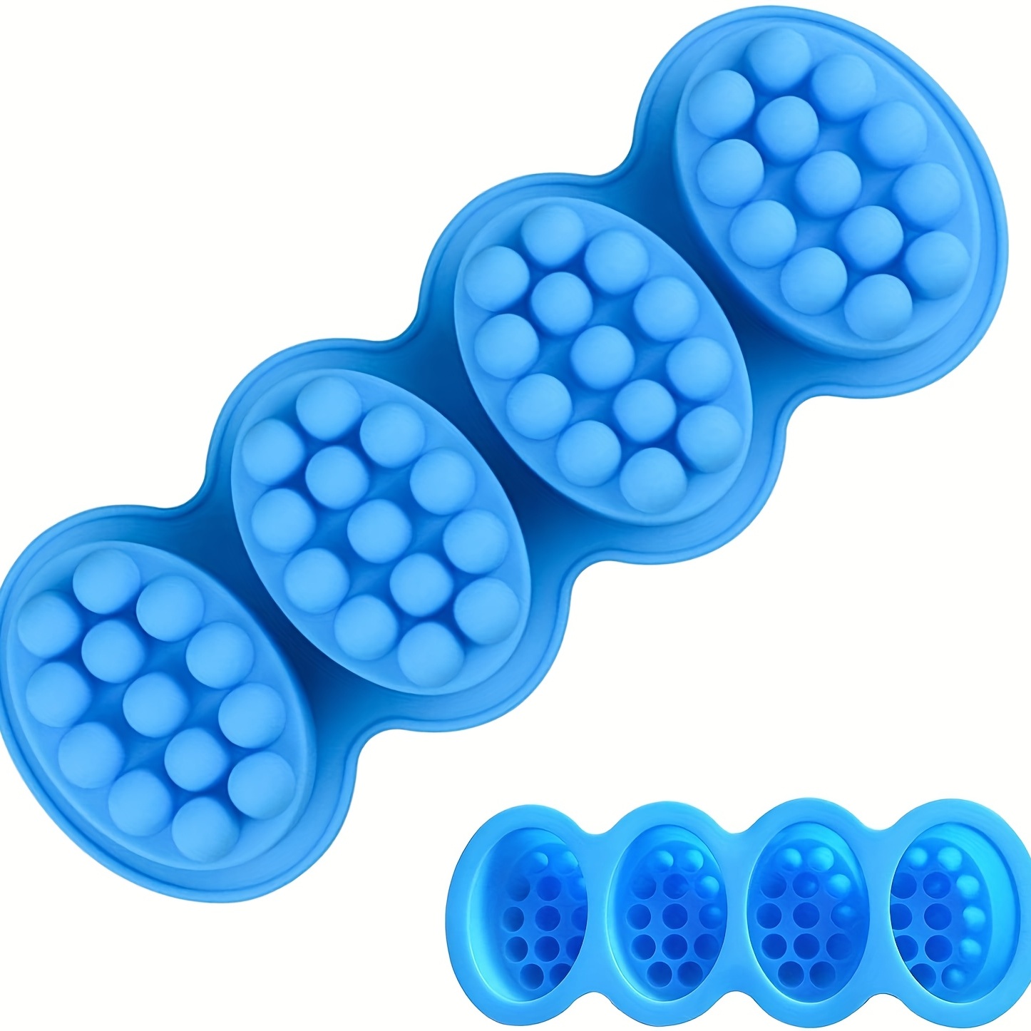Silicone Massage Bar Soap Molds Blue 3d Hair Comb Ice Mold - Temu