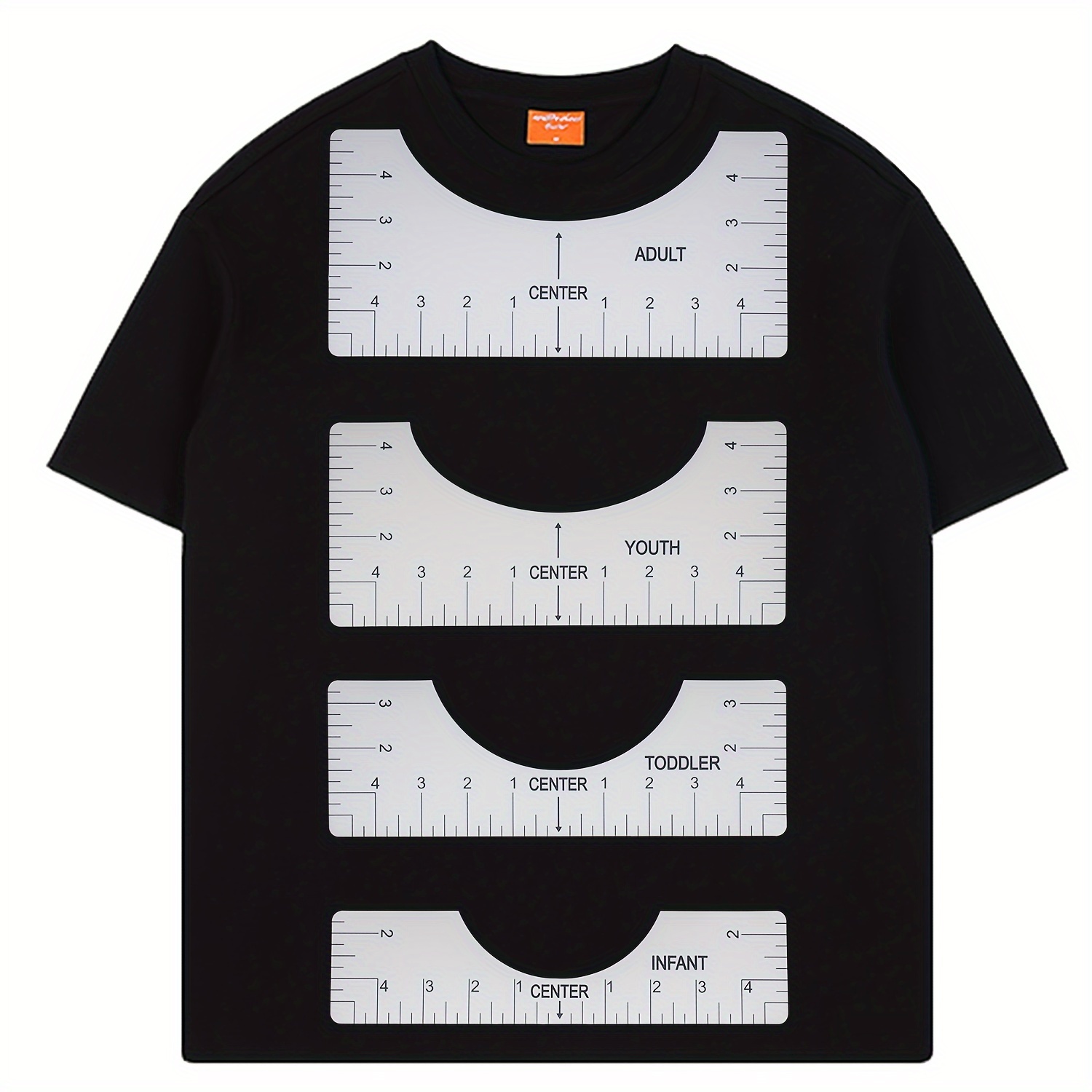 T-Shirt Ruler X 5, Shirt Measurement Tool For Heat Press, Shirt Ruler For  Vinyl Alignment, Measuring Tape, Pear Pins, Tshirt Alignment Tool For