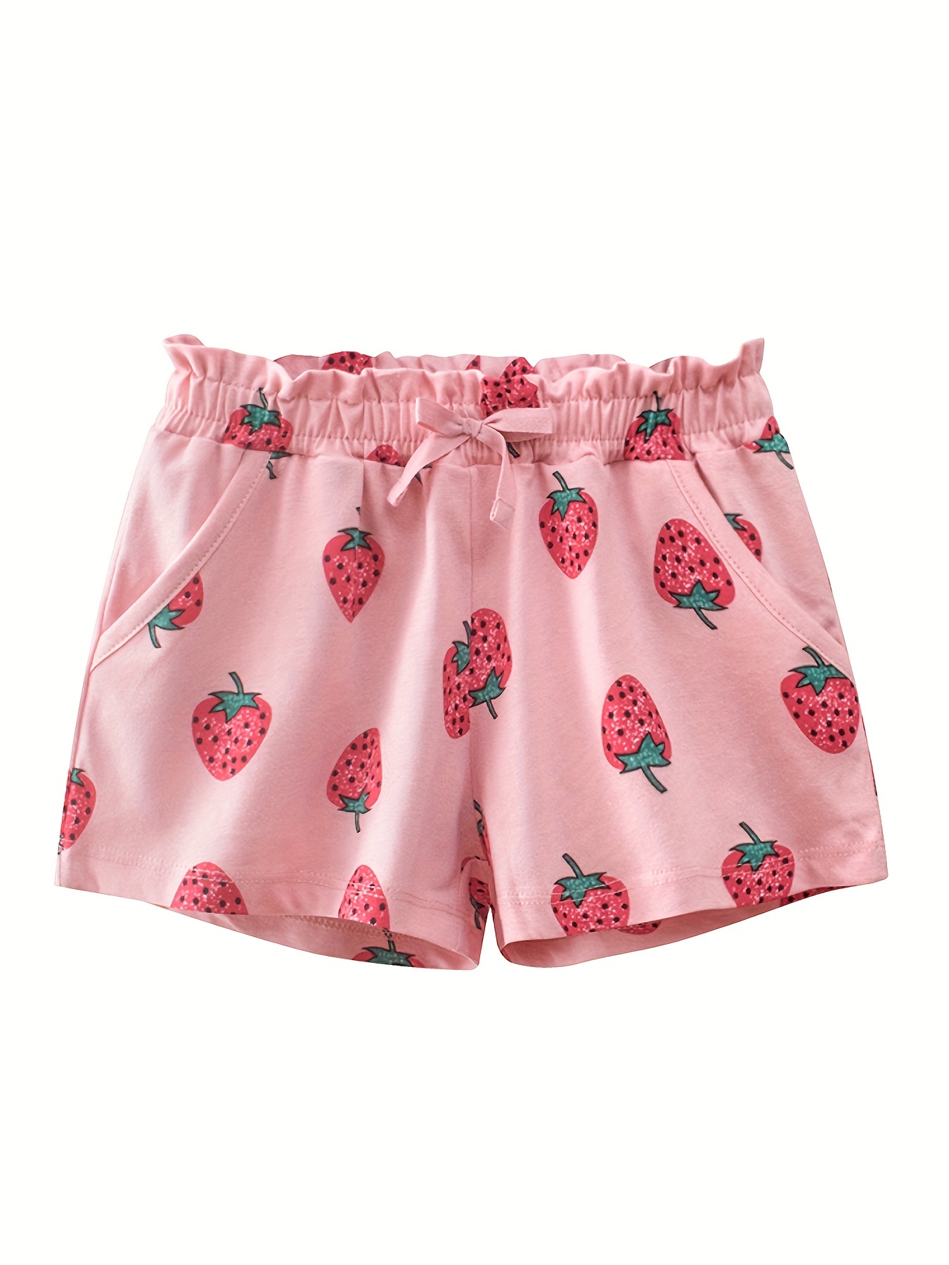 Toddler Girls Bow Paperbag Waist Casual Shorts Kids Summer - Temu