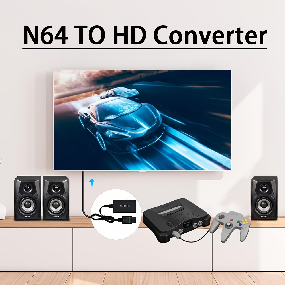 Adaptateur de convertisseur compatible NGC/SNES/N64 vers HDMI