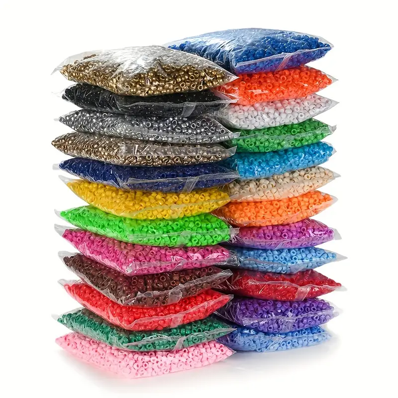 MAKERSLAND 2600+pcs Pony Beads Kit, 18 Colors Rainbow Kandi Beads Set  Jewelry Making Kit, Multicolor Matte Plastic Beads Bulk Hair Beads for  Braids